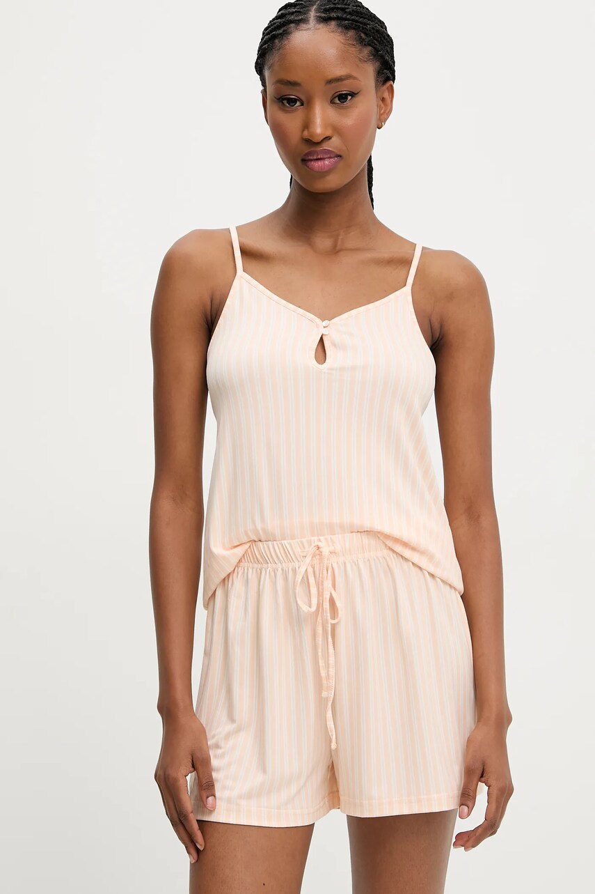 Answear Lab pijama femei, culoarea roz