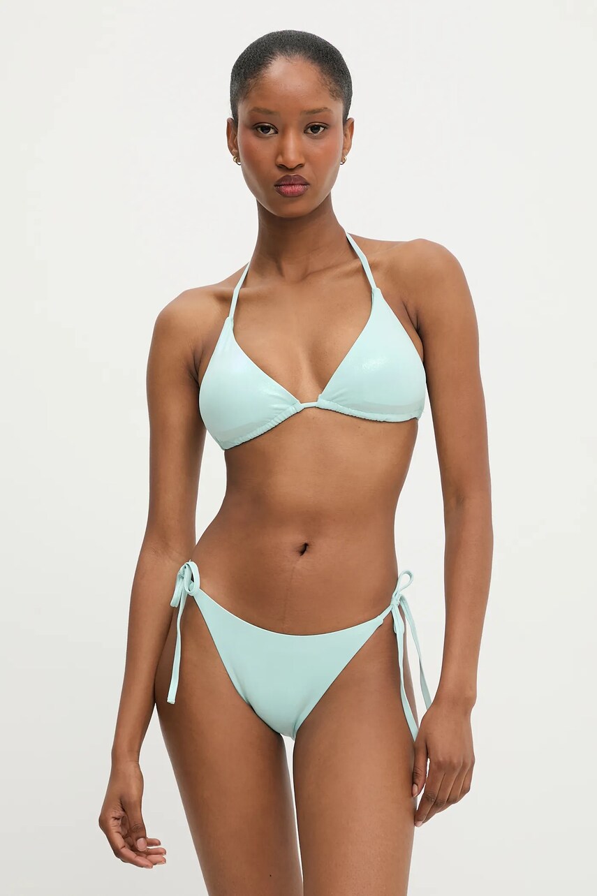 Answear Lab costum de baie din doua piese culoarea verde, cupa usor rigidizata