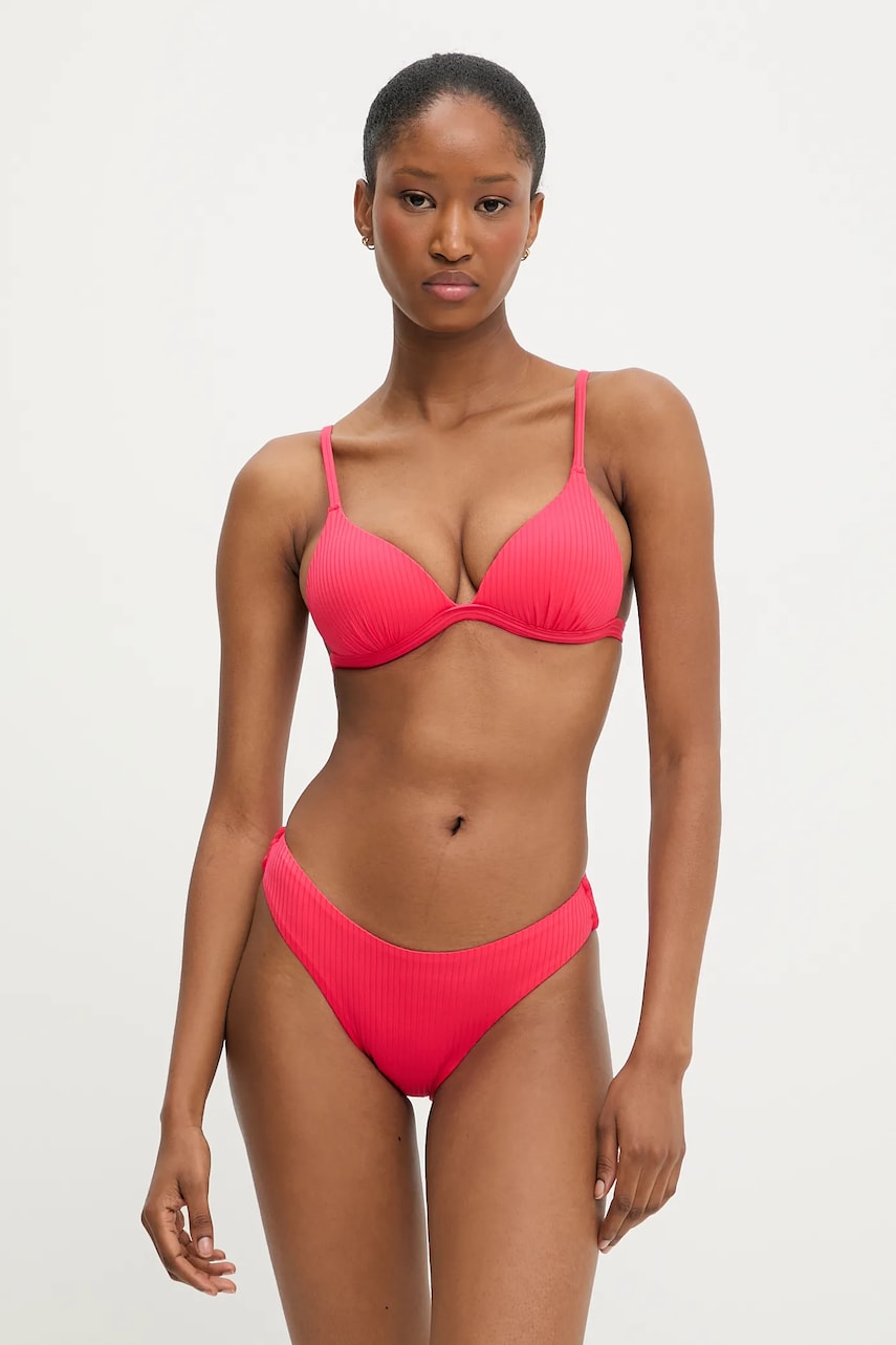 Answear Lab costum de baie din doua piese culoarea roz, cupa rigidizata