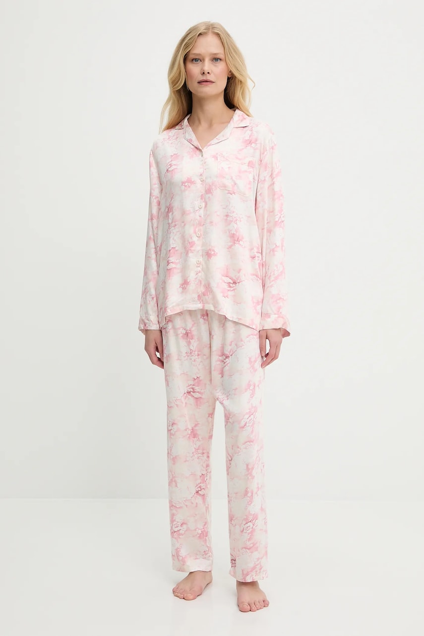 Answear Lab pijama culoarea roz