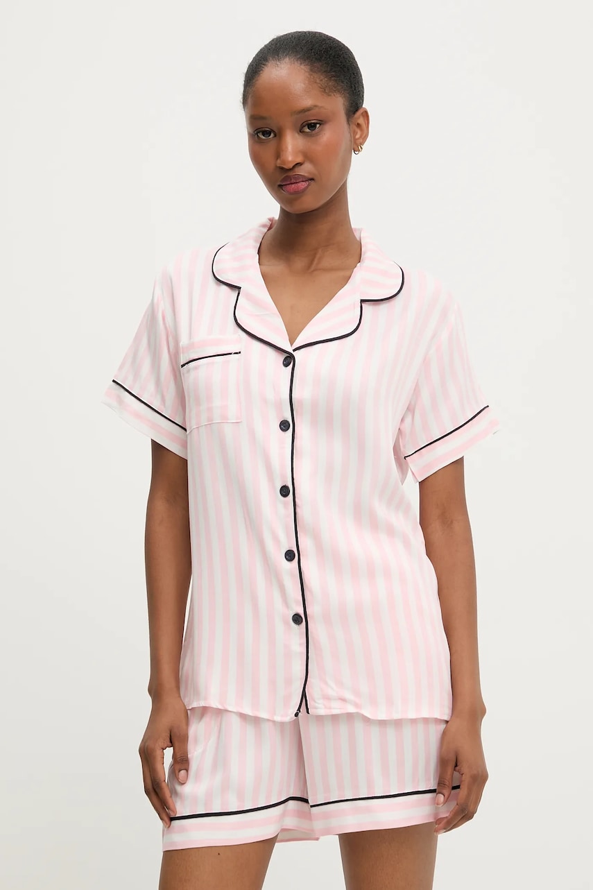 Answear Lab pijama culoarea roz