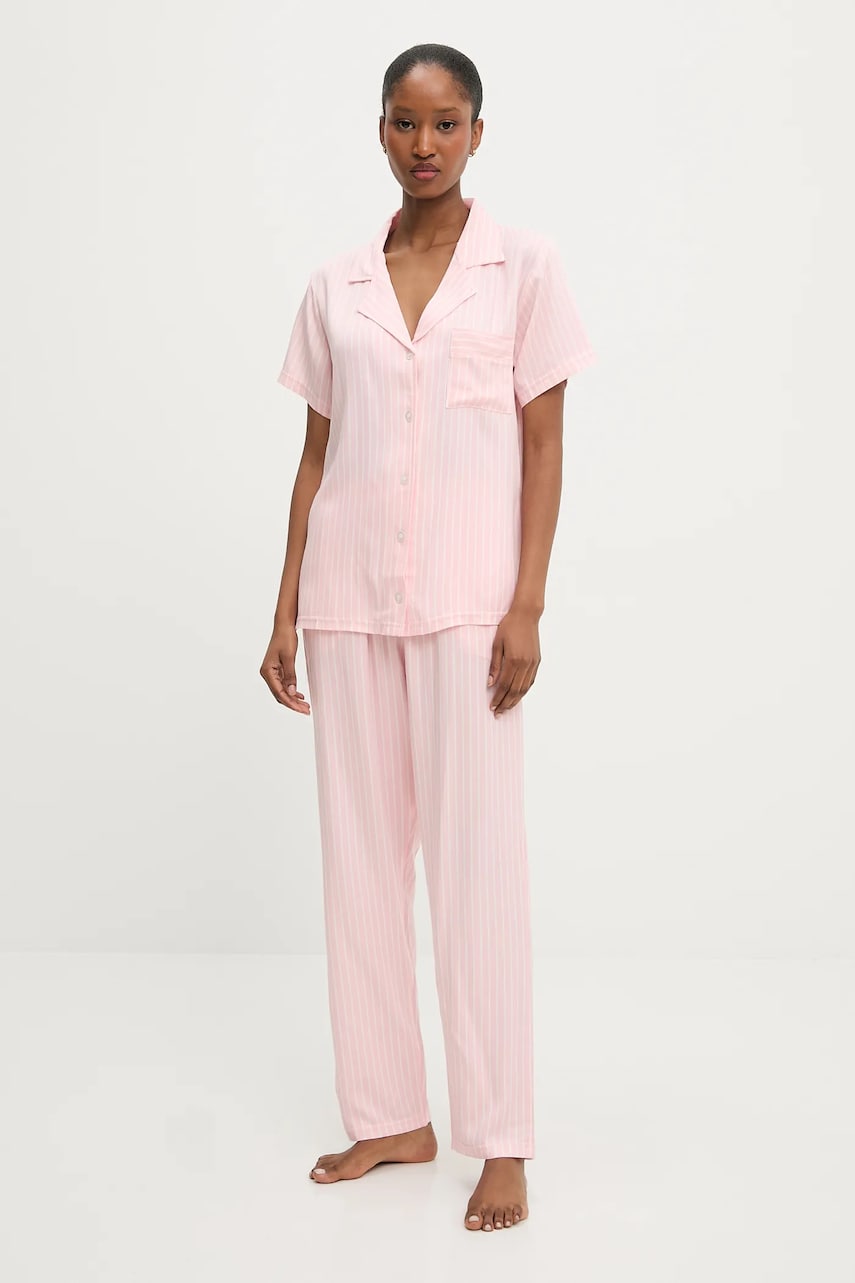Answear Lab pijama culoarea roz