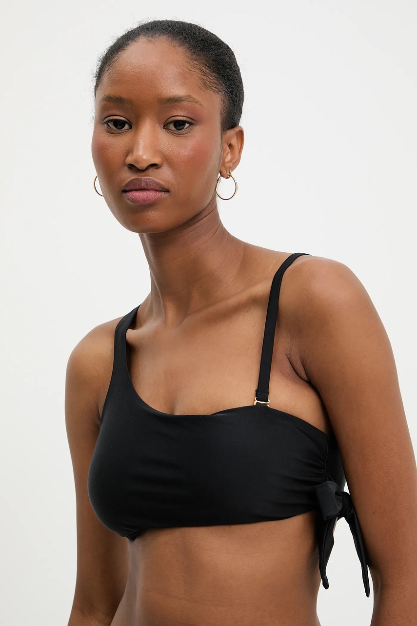 Answear Lab sutien de baie culoarea negru, cupa usor rigidizata