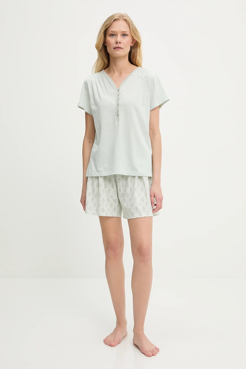 Пижама Answear.LAB цвет зелёный Пижама Answear.LAB цвет зелёный