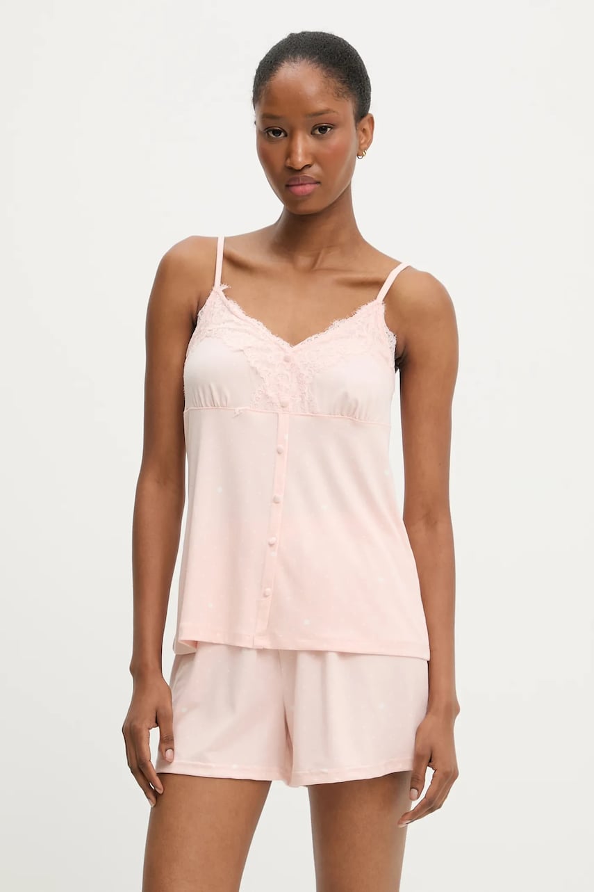 Answear Lab pijama culoarea roz