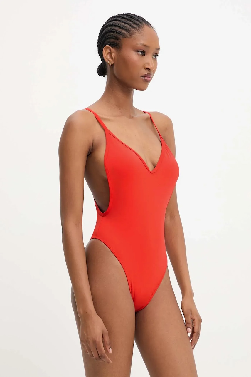 Answear.LAB costum de baie dintr-o bucată culoarea rosu, cupa usor rigidizata