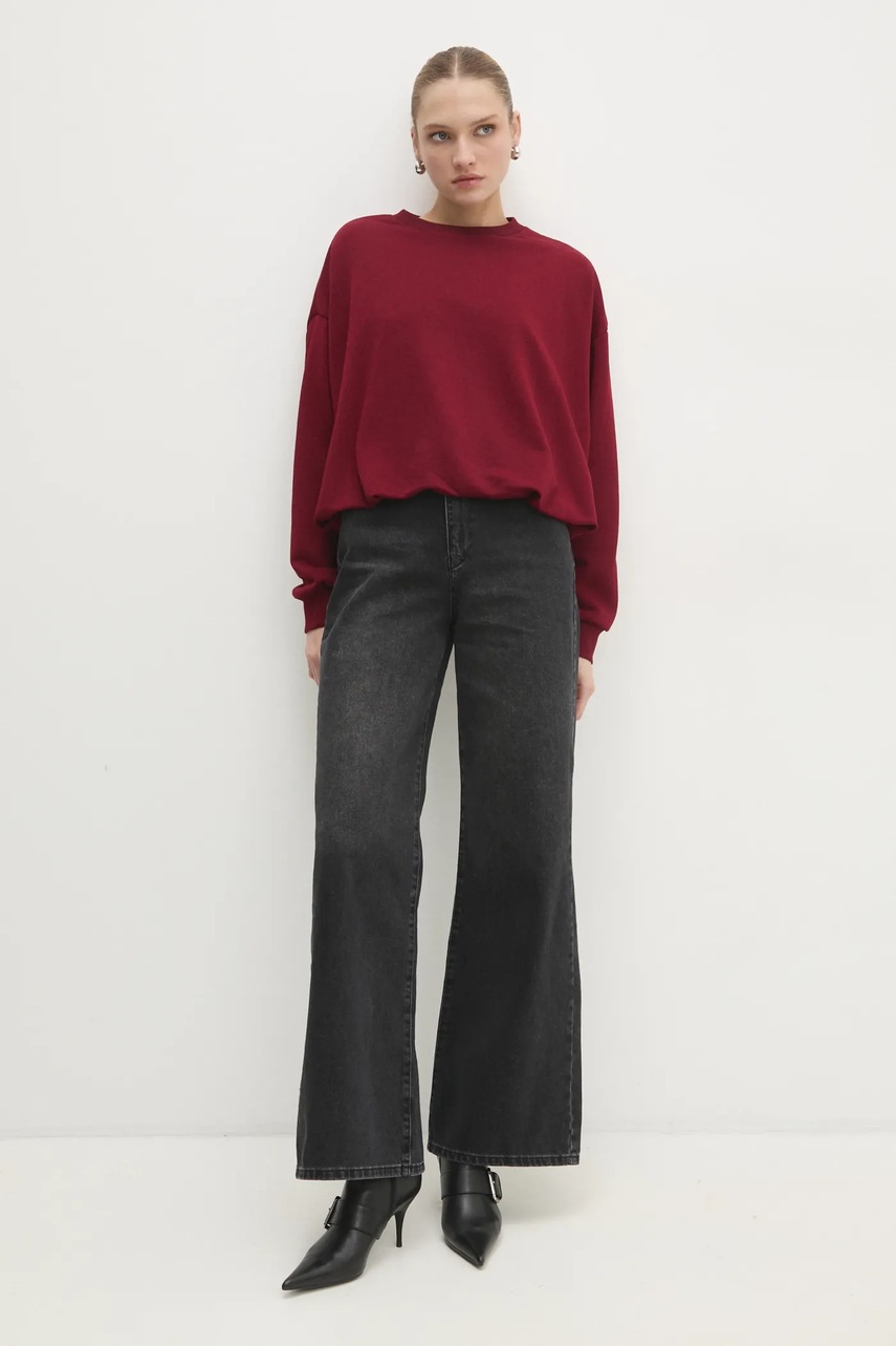 Кофта Answear.LAB женская цвет бордовый однотонная Кофта Answear.LAB женская цвет бордовый однотонная