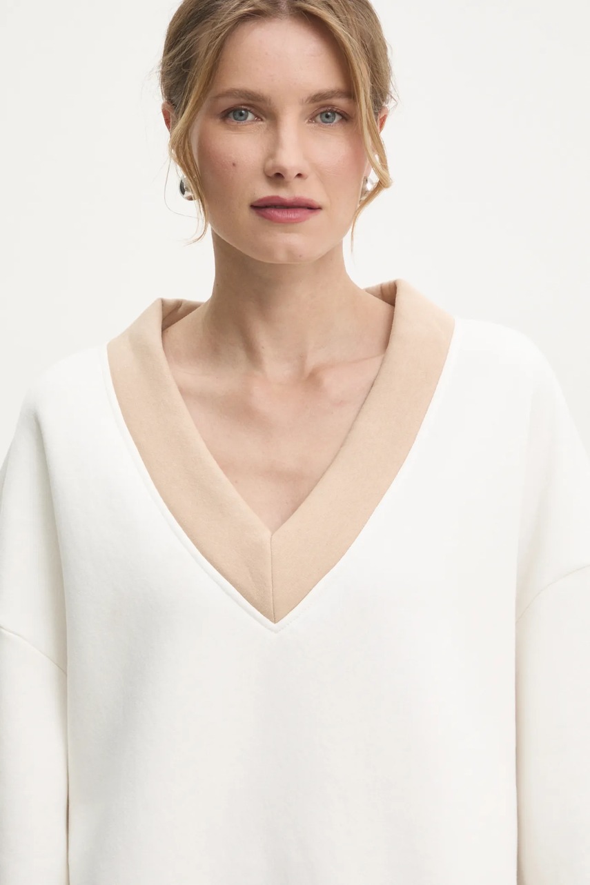 Μπλούζα Answear.LAB χρώμα: μπεζ φωτογραφία