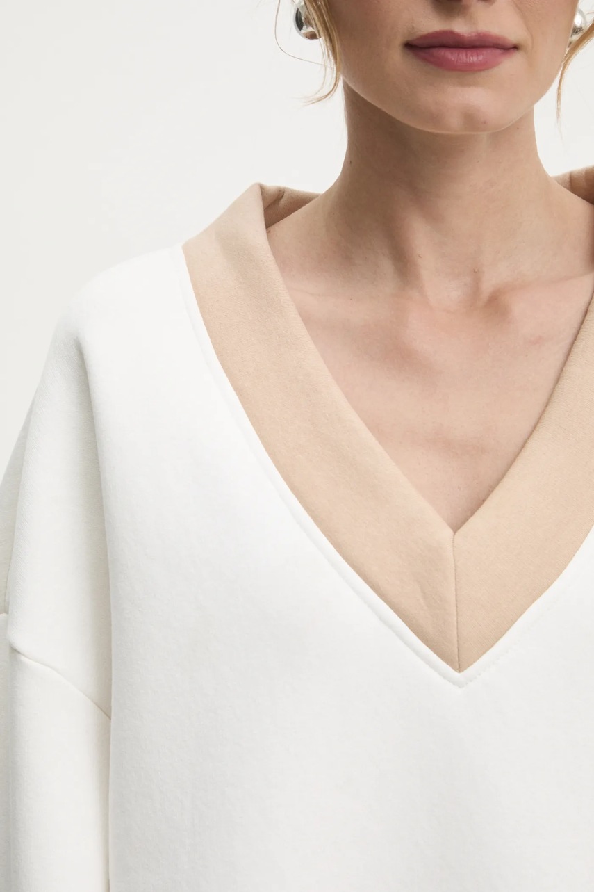 Μπλούζα Answear.LAB χρώμα: μπεζ φωτογραφία