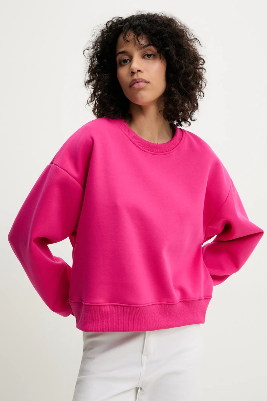 Answear Lab bluza femei, culoarea roz, neted Answear Lab bluza femei, culoarea roz, neted