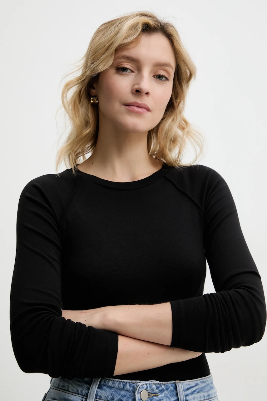 Answear Lab longsleeve femei, culoarea negru Answear Lab longsleeve femei, culoarea negru