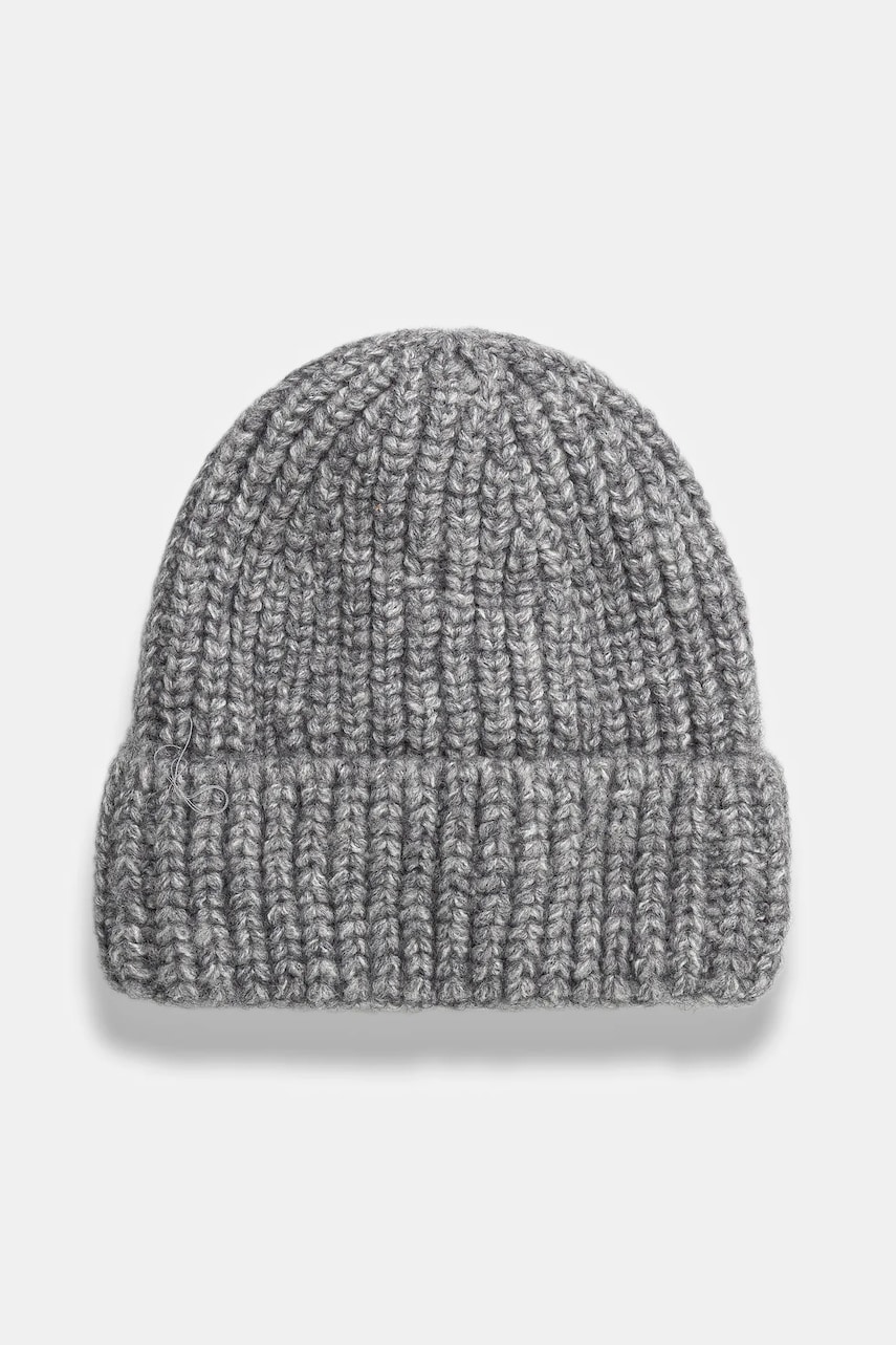 Answear Lab caciula culoarea gri, din tricot gros Answear Lab caciula culoarea gri, din tricot gros
