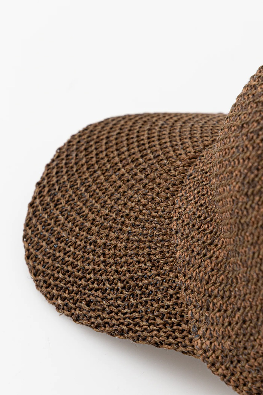 Кепка Answear.LAB цвет коричневый однотонная