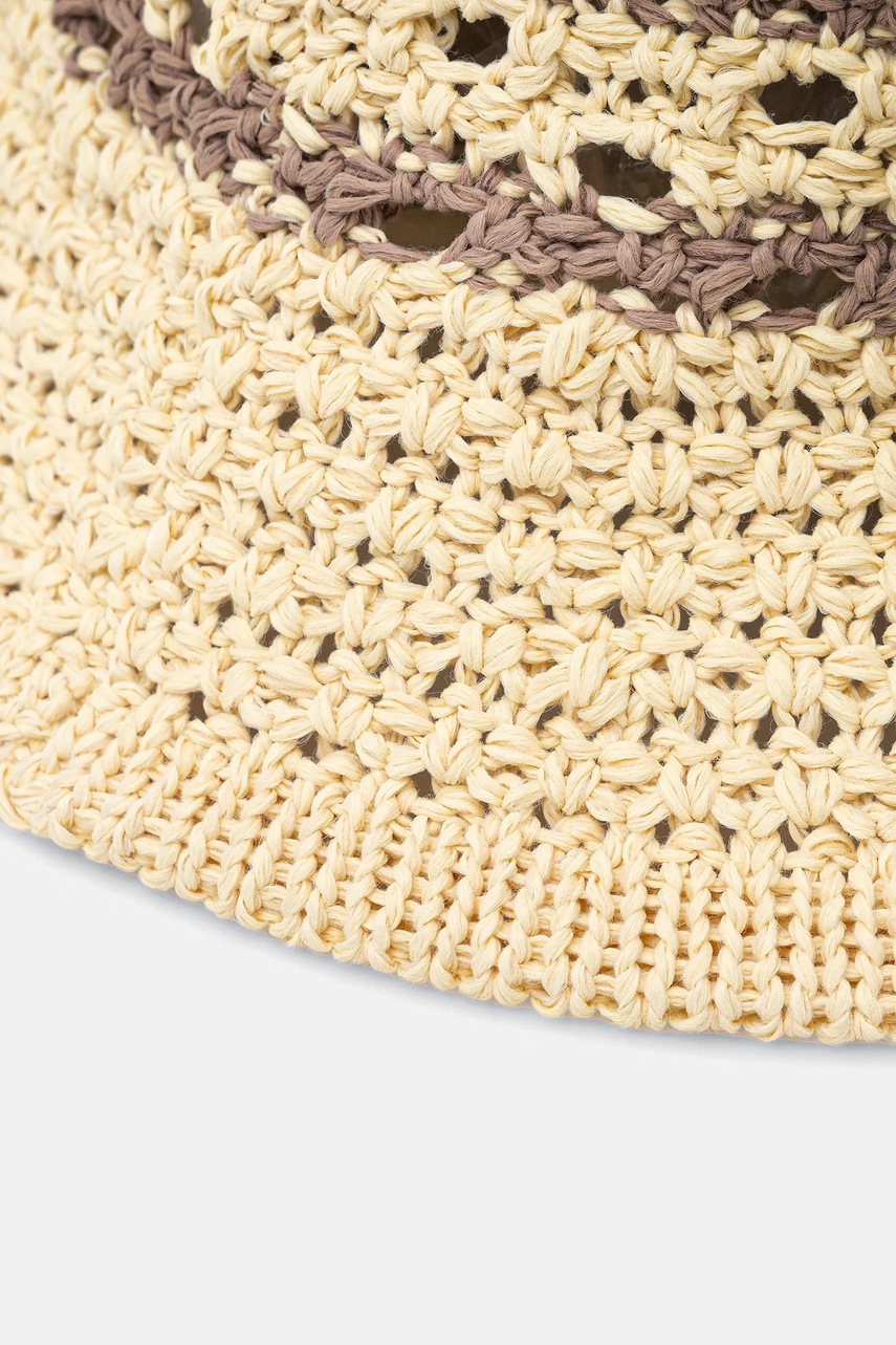 Шляпа из хлопка Answear.LAB цвет бежевый хлопковое