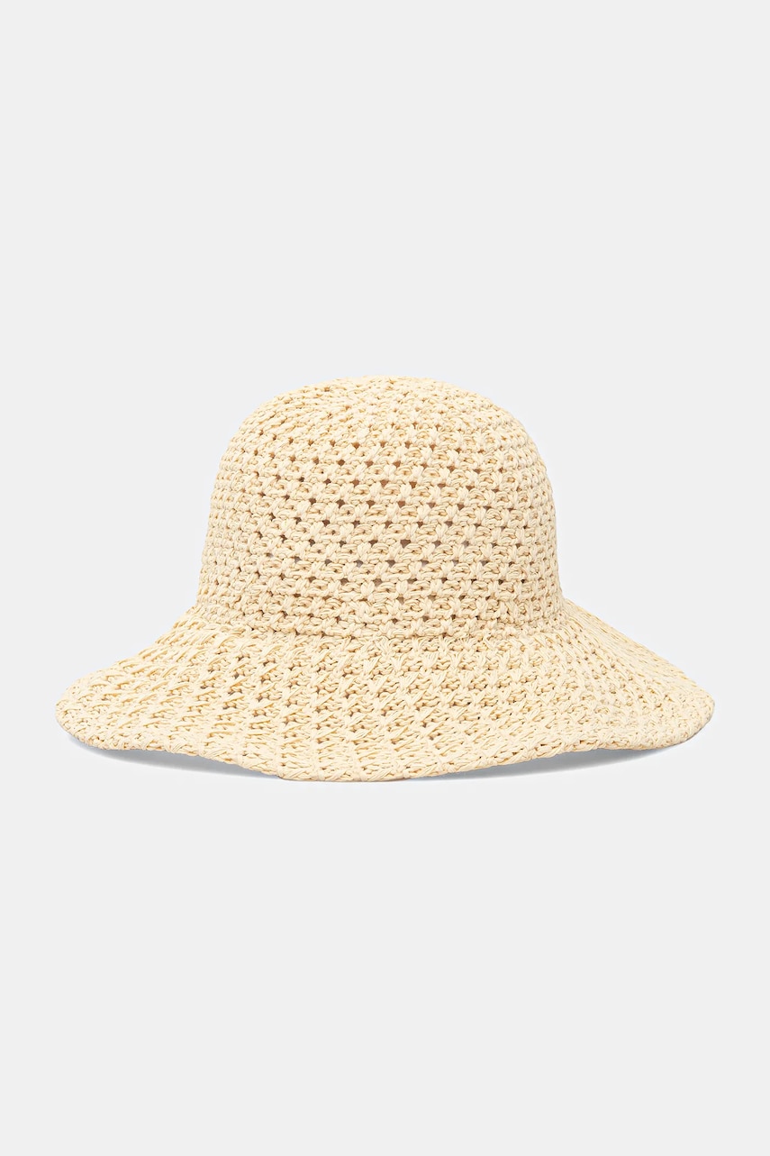 Levně Bavlněný klobouk Answear Lab béžová barva