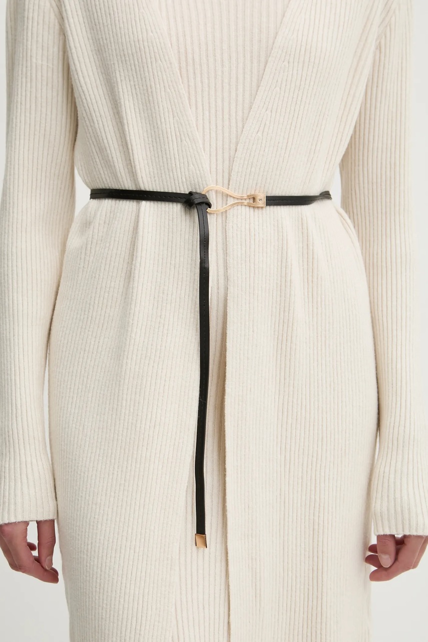 Φόρεμα και ζακέτα Answear.LAB χρώμα: μπεζ φωτογραφία