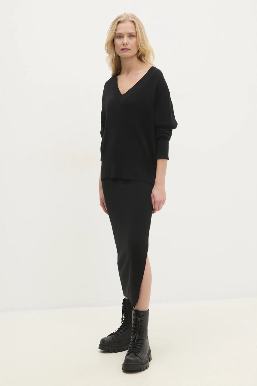 Answear Lab compleu femei, culoarea negru
