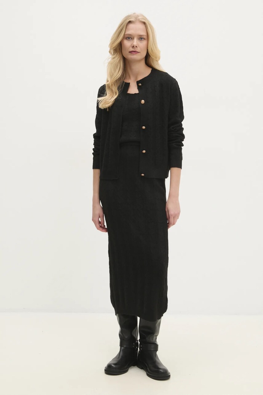 Answear Lab compleu femei, culoarea negru