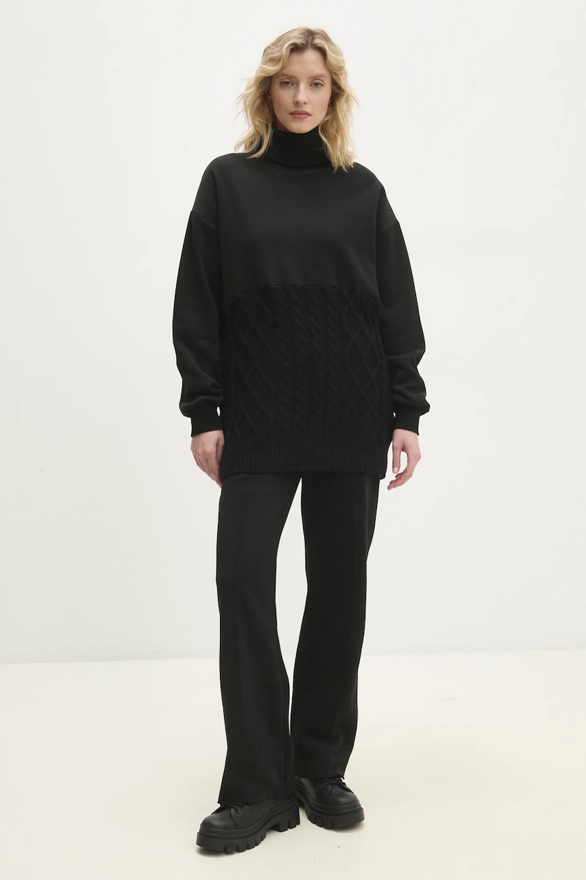 Answear Lab compleu femei, culoarea negru