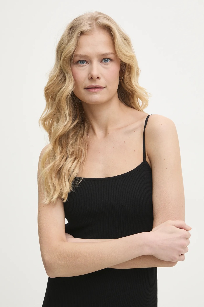 Φόρεμα και ζακέτα Answear.LAB χρώμα: μαύρο φωτογραφία