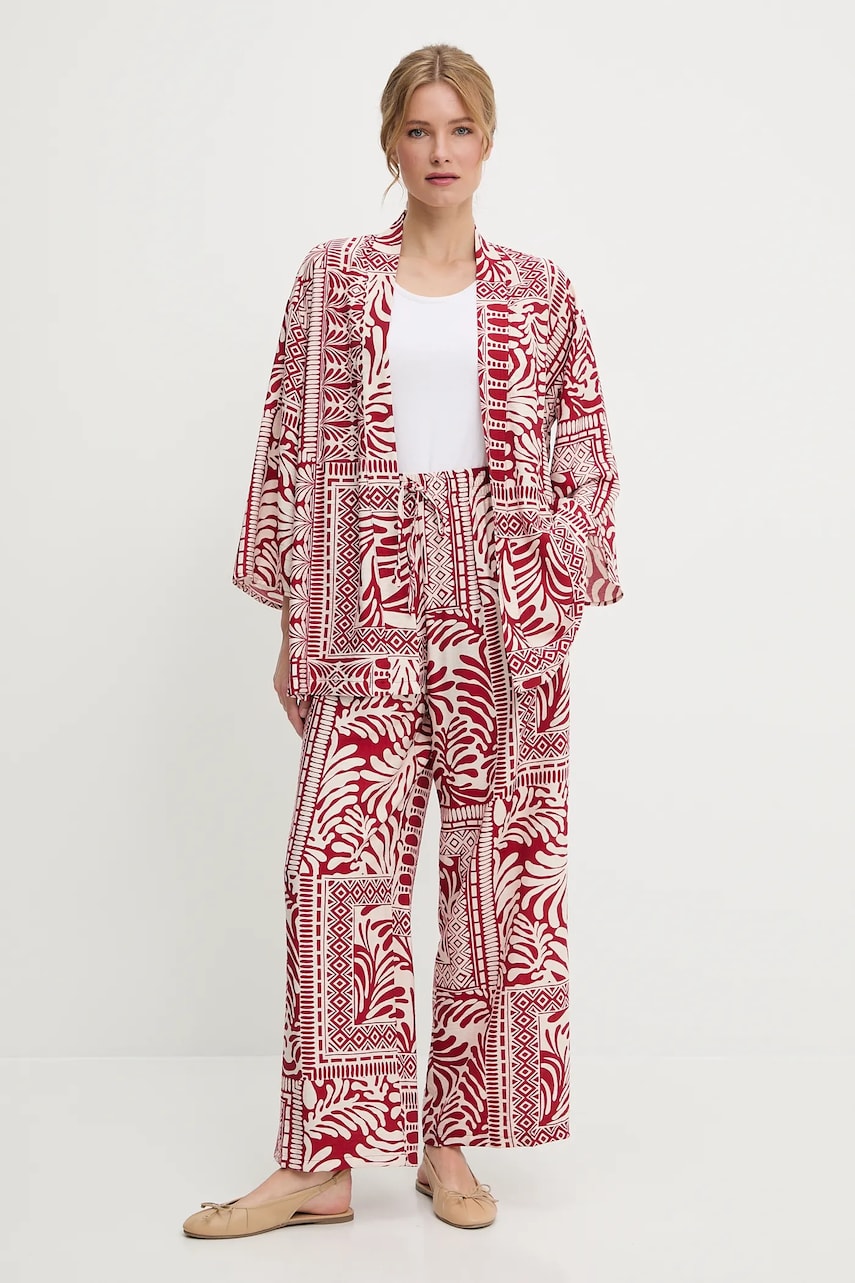 Answear Lab sacou și pantaloni culoarea rosu Answear Lab sacou și pantaloni culoarea rosu