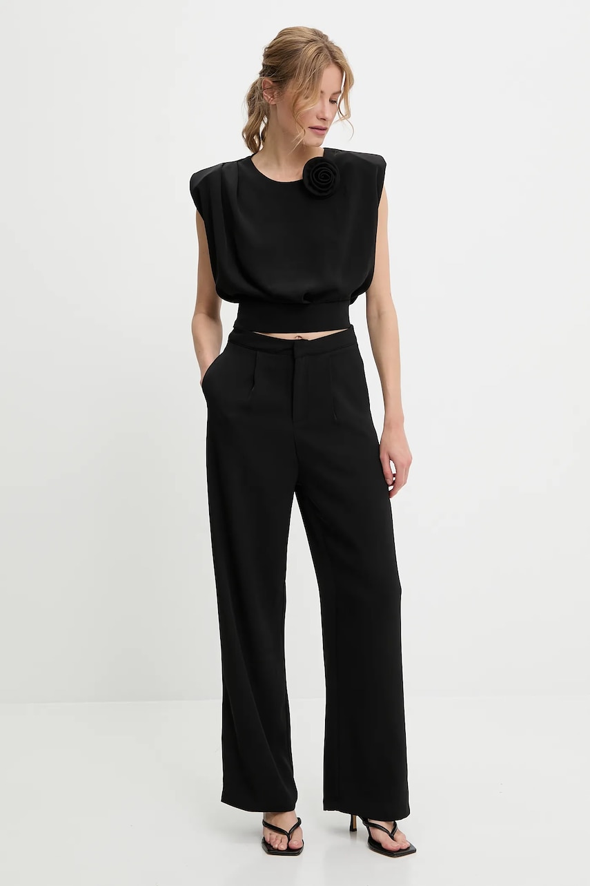 Answear Lab bluză și pantaloni culoarea negru Answear Lab bluză și pantaloni culoarea negru