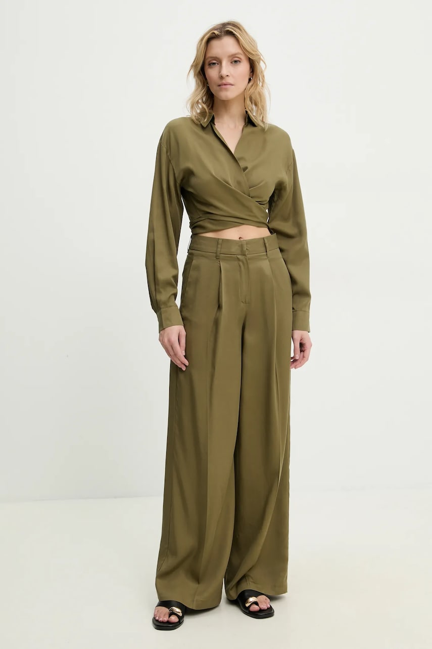 Answear Lab compleu femei, culoarea verde