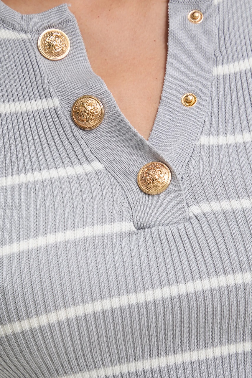 Πουλόβερ και φούστα Answear.LAB χρώμα: γκρι φωτογραφία