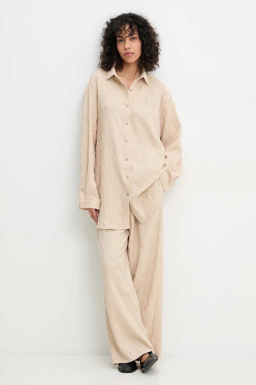 Answear Lab set de lenjerie femei, culoarea bej