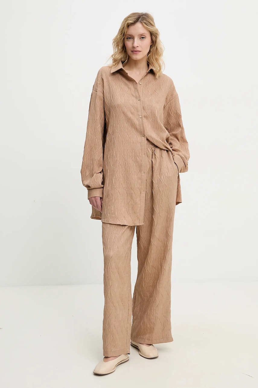 Answear Lab set de lenjerie femei, culoarea maro