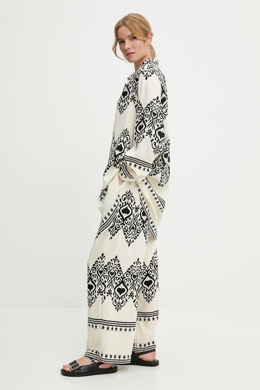 Рубашка и брюки Answear.LAB цвет бежевый