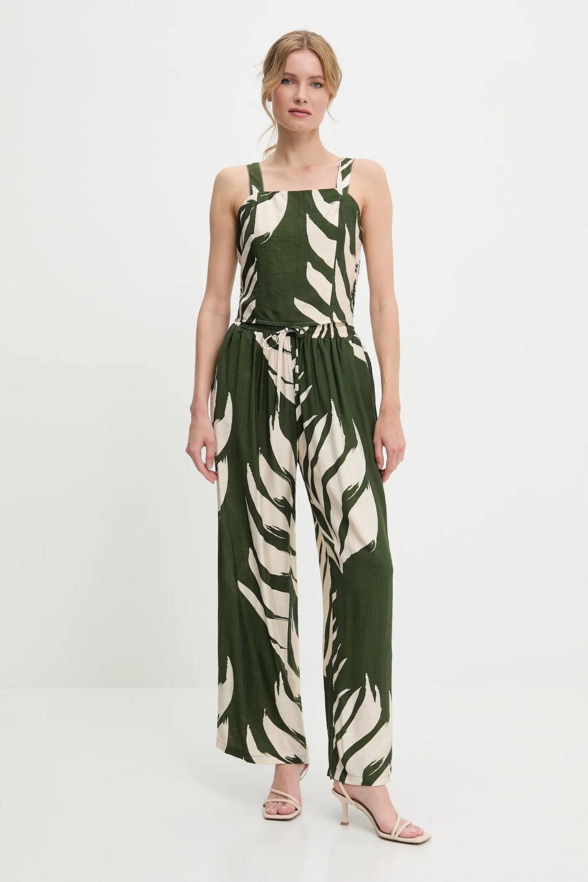 Answear Lab bluză și pantaloni culoarea verde