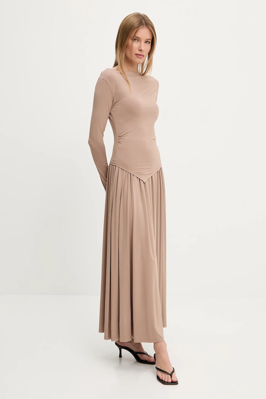Answear Lab compleu culoarea maro
