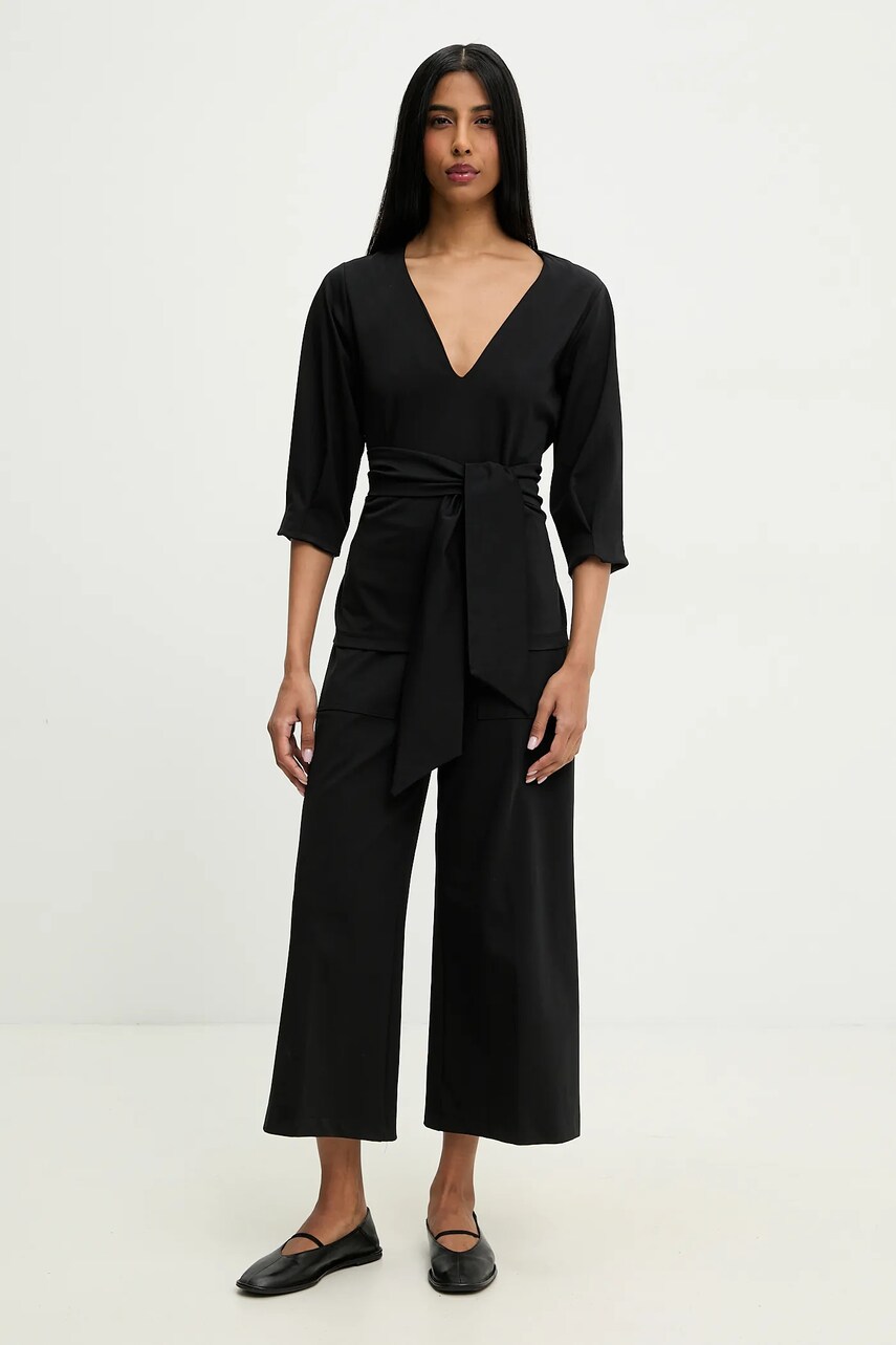 Answear Lab compleu femei, culoarea negru