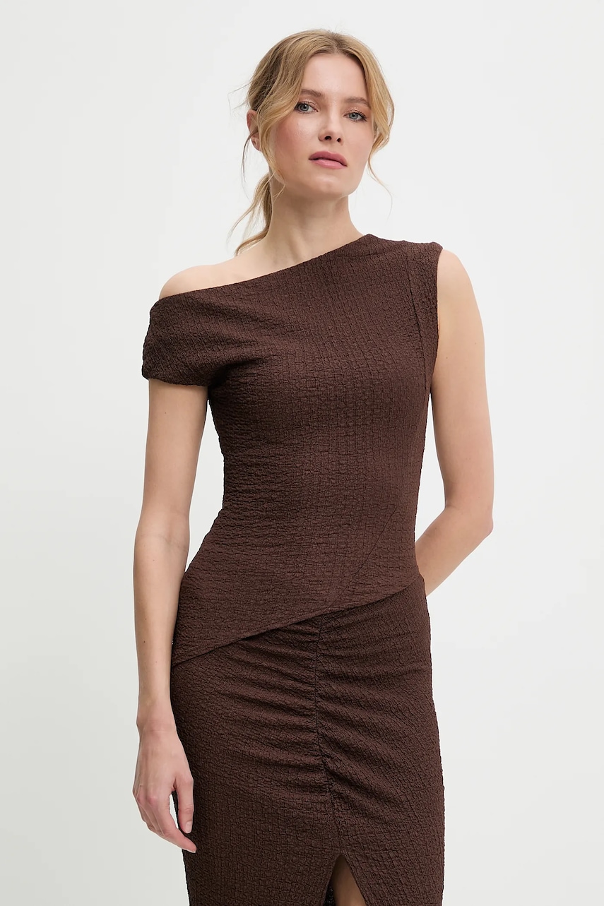 Блузка и юбка Answear.LAB цвет коричневый Блузка и юбка Answear.LAB цвет коричневый