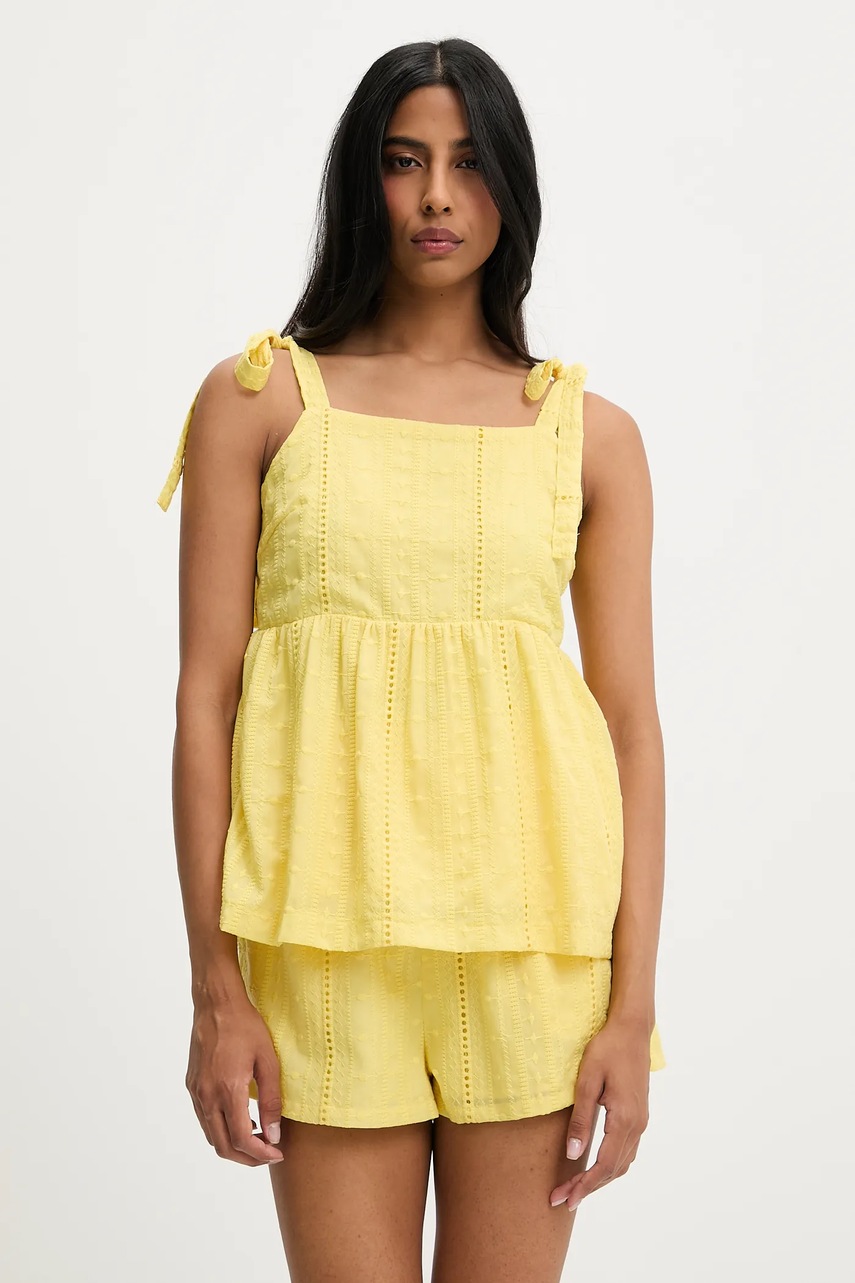 Блузка и шорты Answear.LAB цвет жёлтый