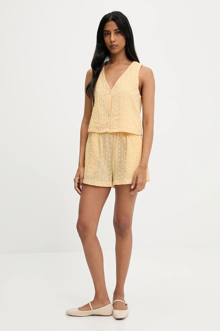Жилет и шорты Answear.LAB цвет жёлтый
