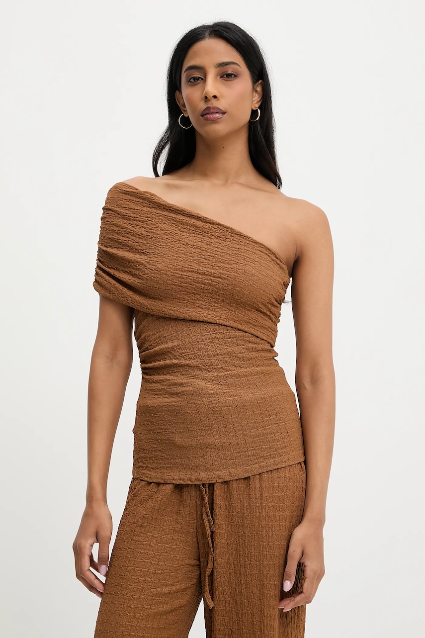 Блузка и брюки Answear.LAB цвет коричневый Блузка и брюки Answear.LAB цвет коричневый