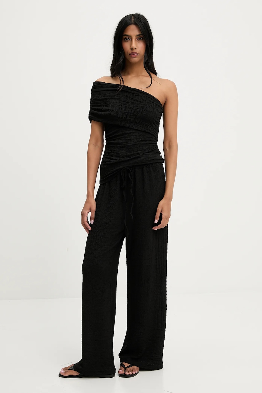 Answear Lab bluză și pantaloni culoarea negru Answear Lab bluză și pantaloni culoarea negru