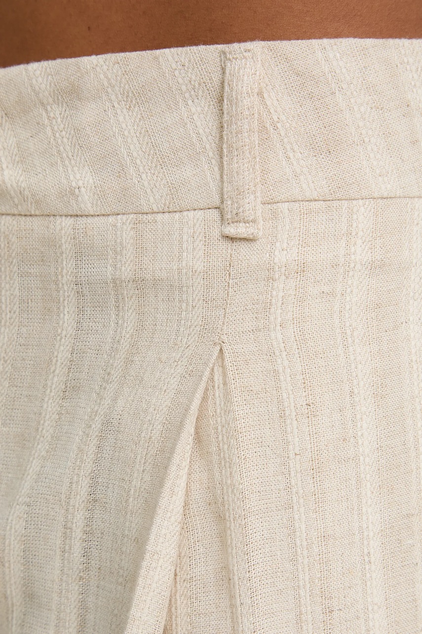 Λινό σετ Answear.LAB χρώμα: μπεζ φωτογραφία