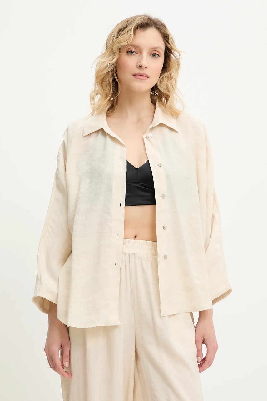 Рубашка и брюки Answear.LAB цвет бежевый Рубашка и брюки Answear.LAB цвет бежевый