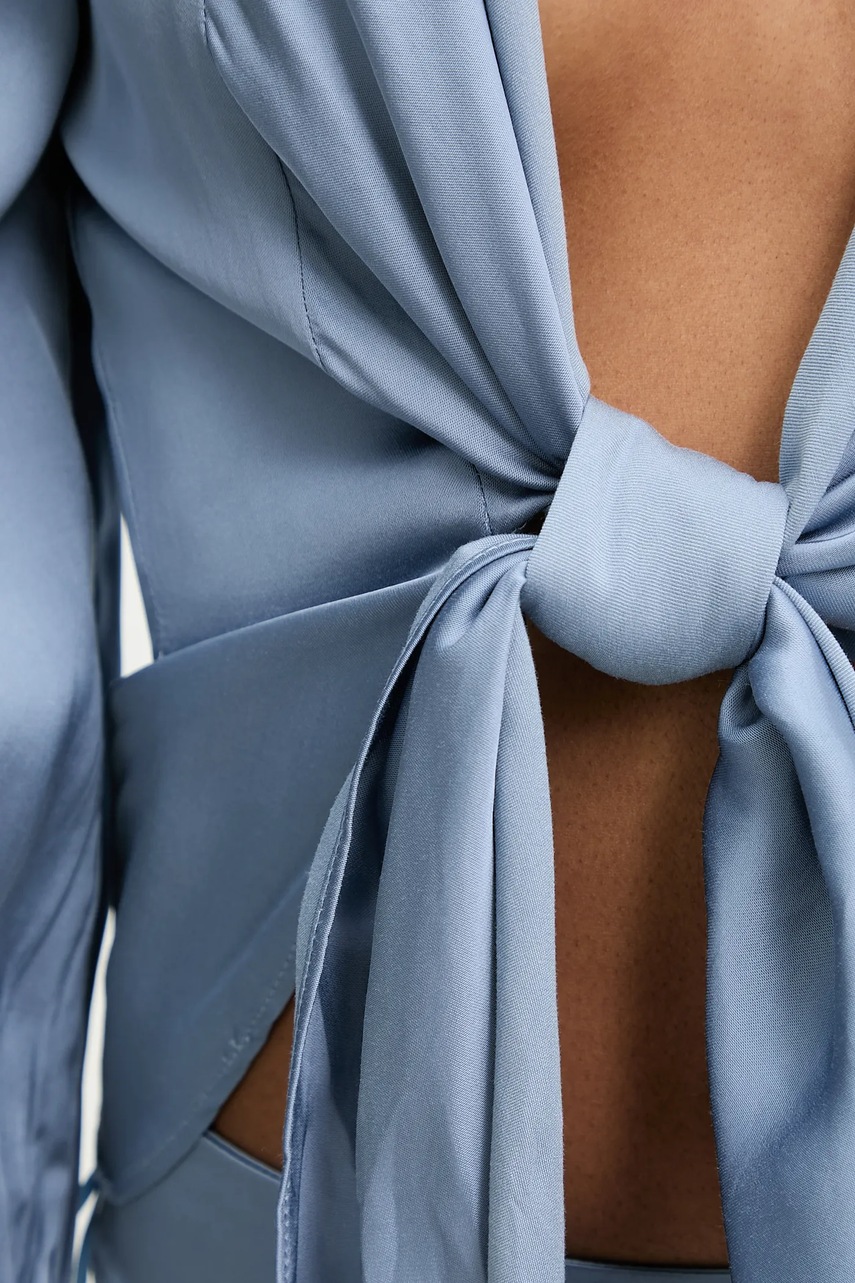 Μπλούζα και φούστα Answear.LAB χρώμα: μπλε φωτογραφία