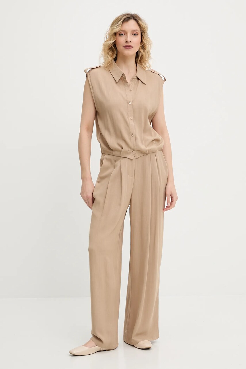 Answear Lab compleu culoarea maro