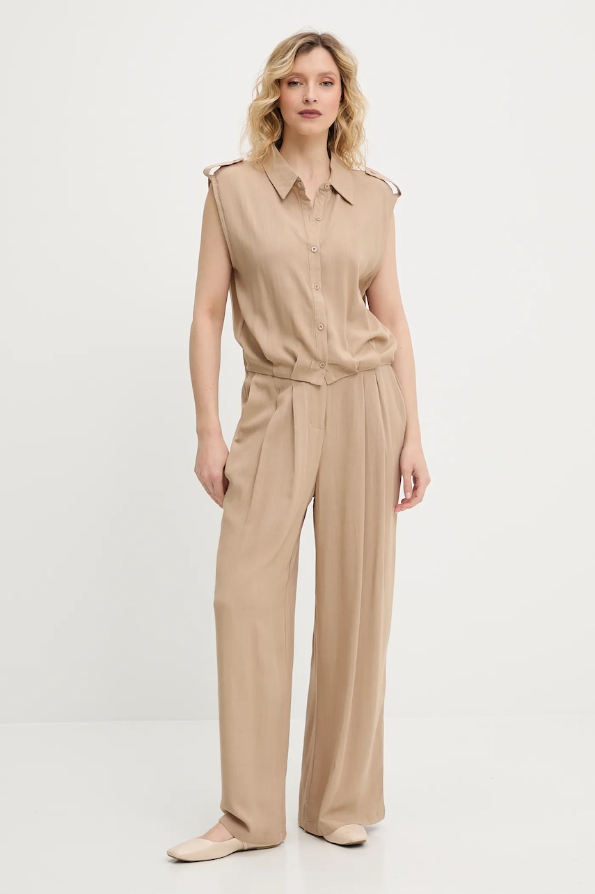 Answear Lab compleu culoarea maro
