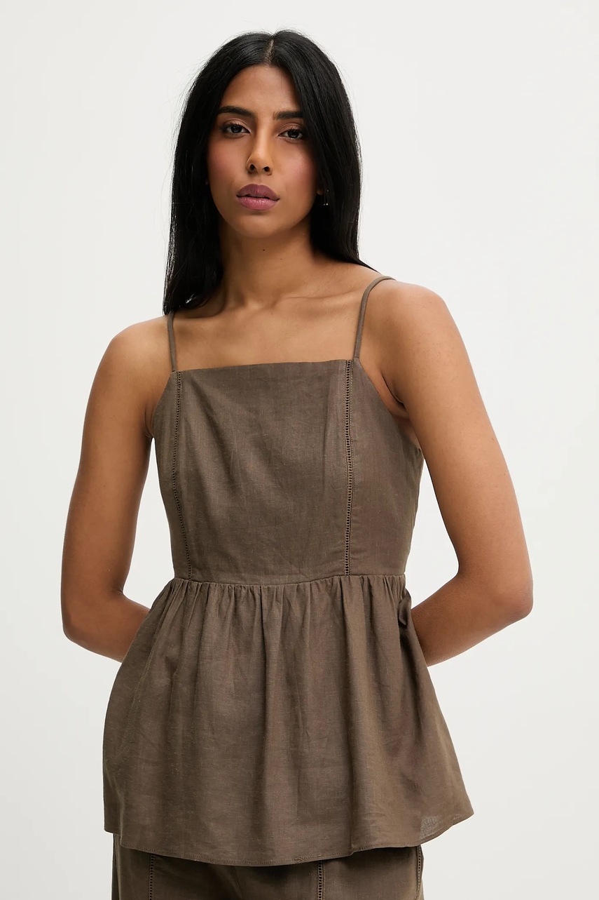 Комплект со льном Answear.LAB цвет зелёный