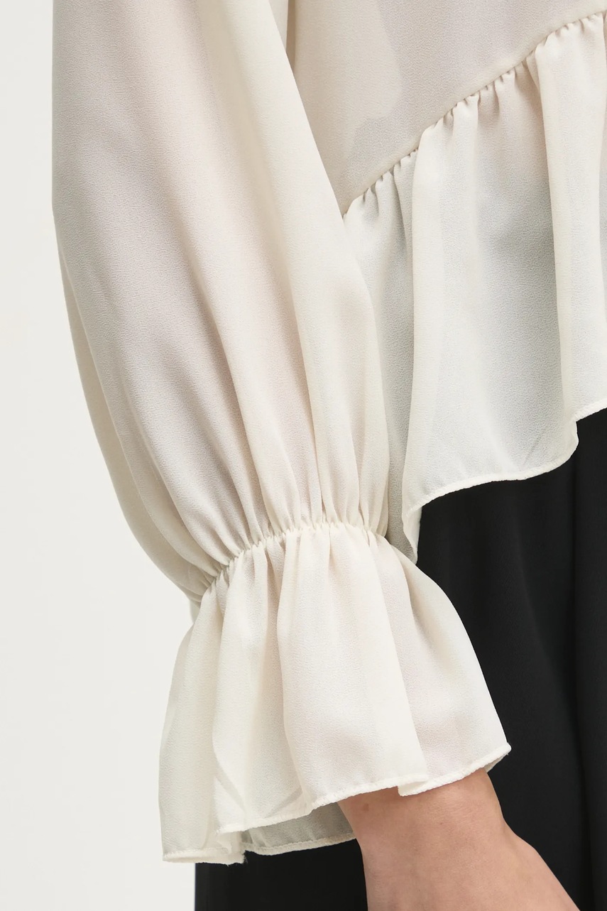 Μπλουζάκι Answear.LAB χρώμα: μπεζ φωτογραφία