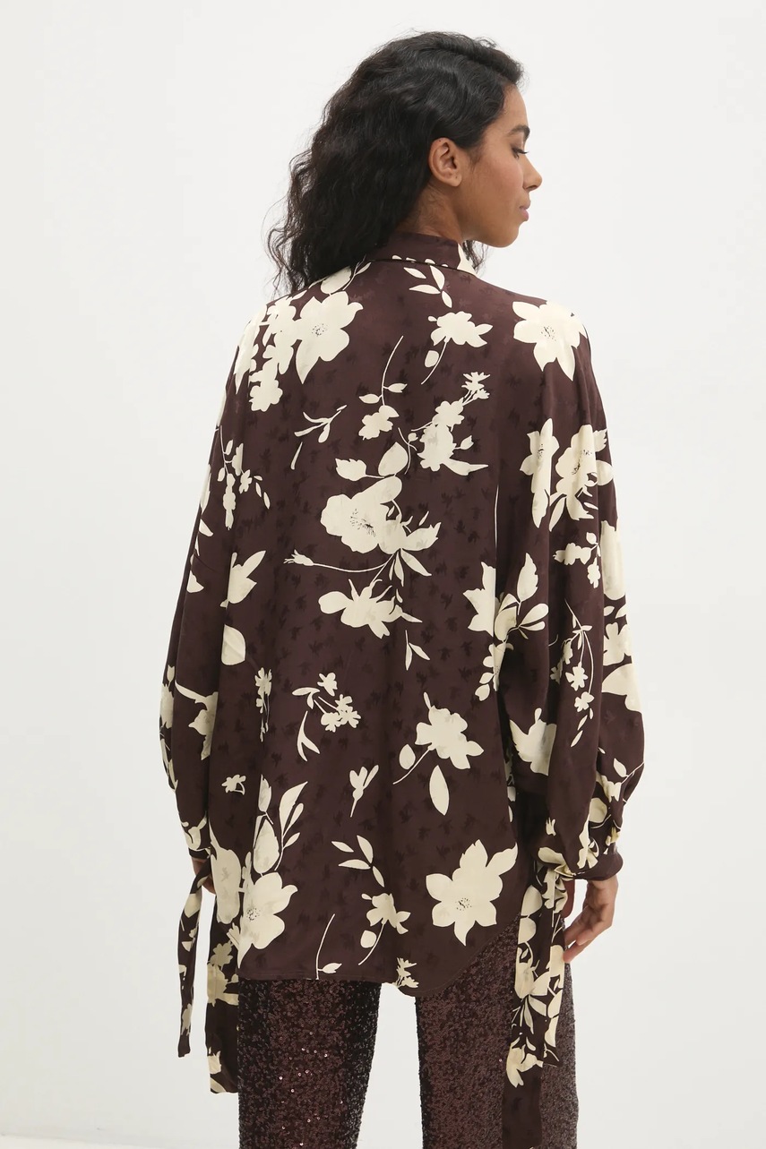 Πουκάμισο Answear.LAB χρώμα: καφέ φωτογραφία