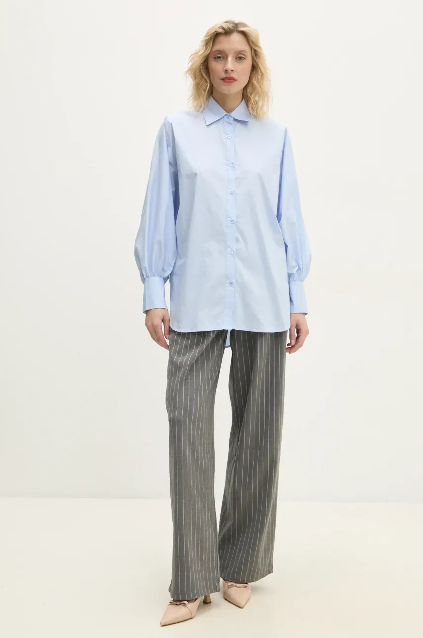 Хлопковая рубашка Answear.LAB женская relaxed классический воротник Хлопковая рубашка Answear.LAB женская relaxed классический воротник