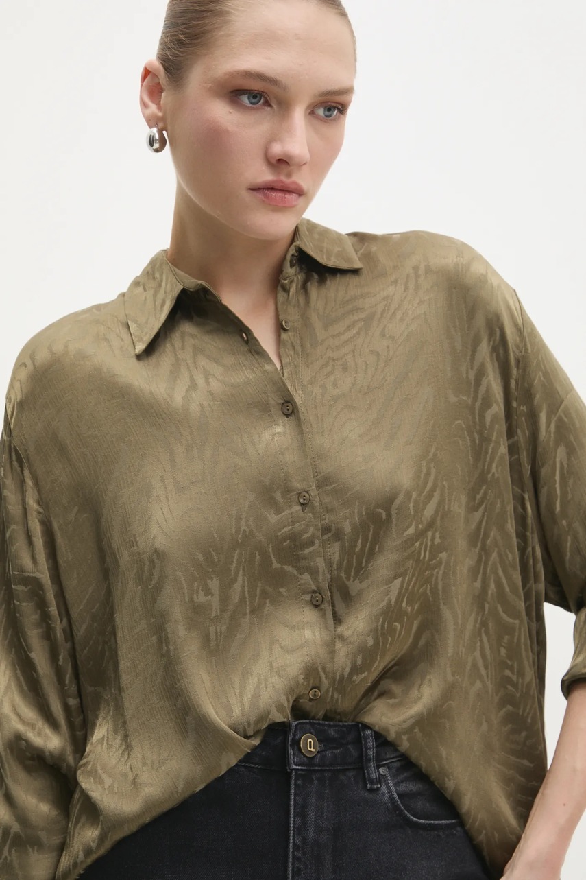 Πουκάμισο Answear.LAB χρώμα: πράσινο φωτογραφία