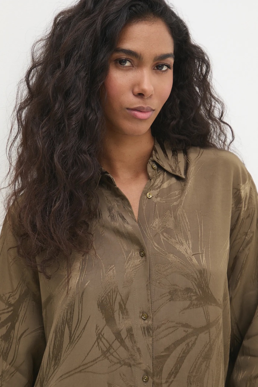 Πουκάμισο Answear.LAB χρώμα: πράσινο φωτογραφία